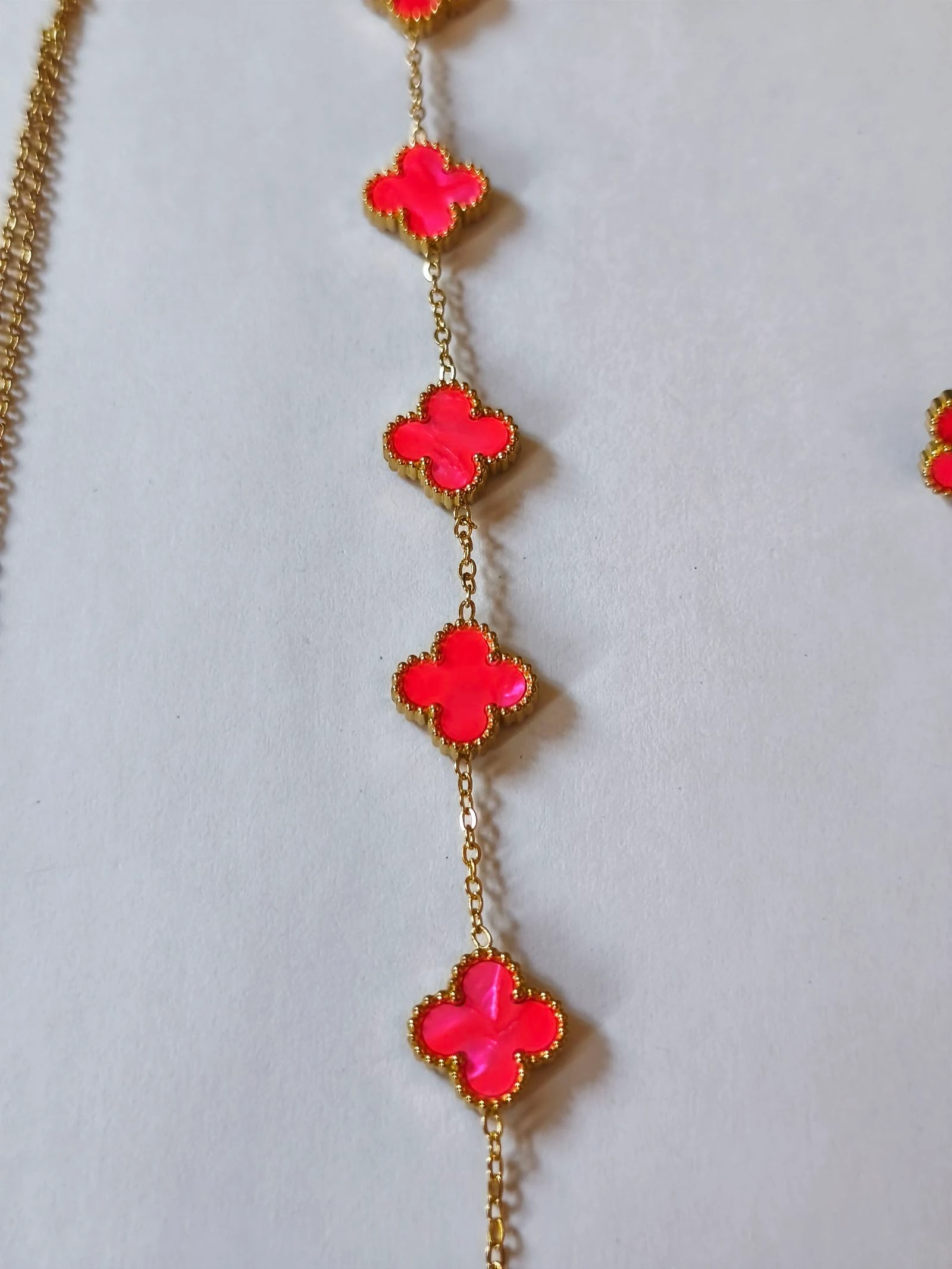 Conjunto de trevo colar, pulseira e brincos – photo 8